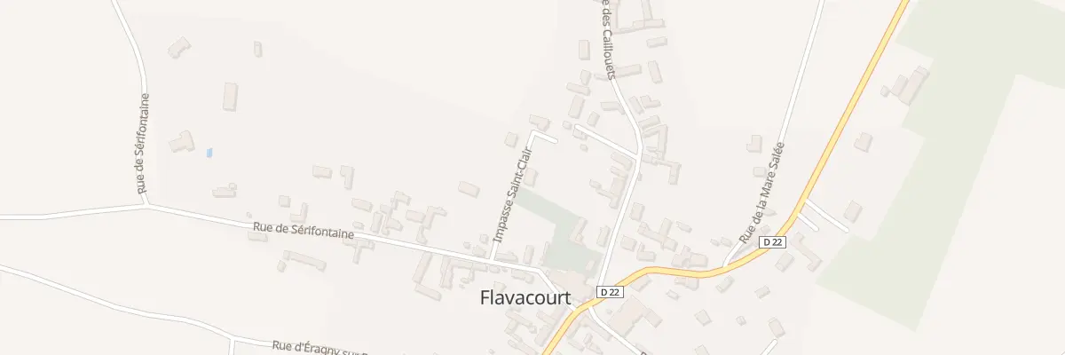 Plan du 4 Imp Saint Clair à Flavacourt