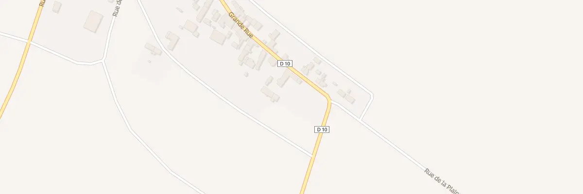 Plan du 2 Gr Grande Rue à Baigneaux
