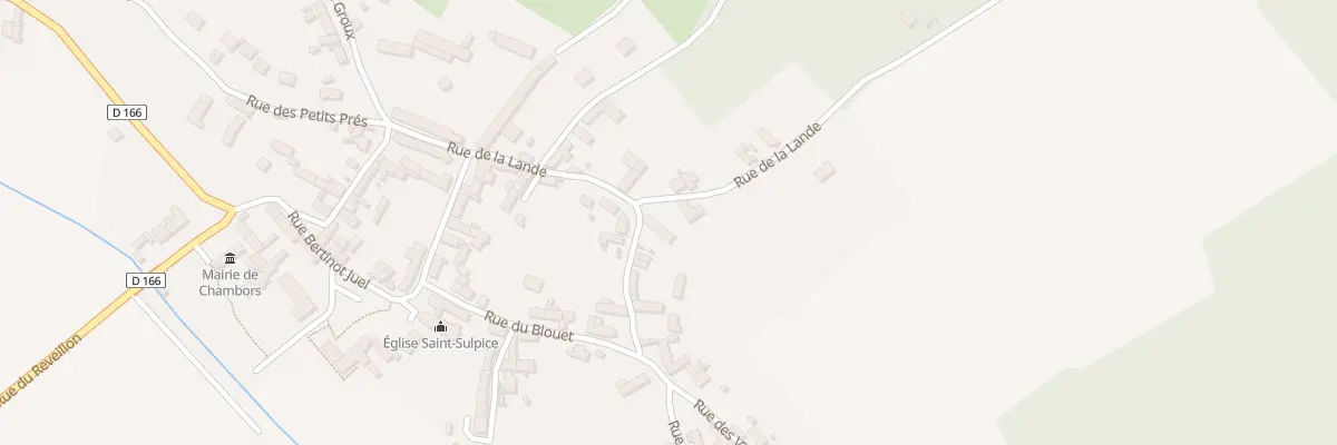 Plan du 6 Rue de la Lande à Chambors