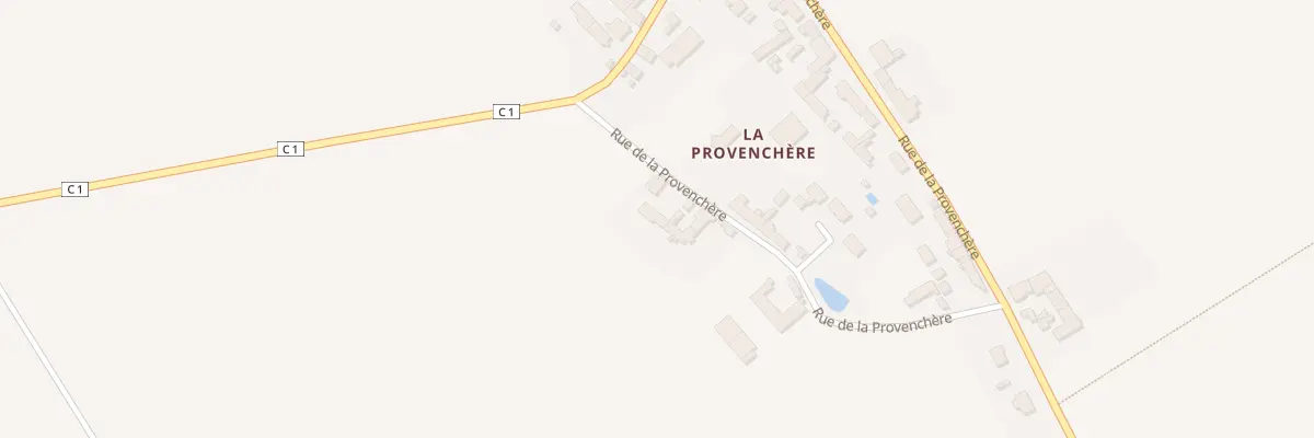 Plan du 835 La Provenchere à Huêtre