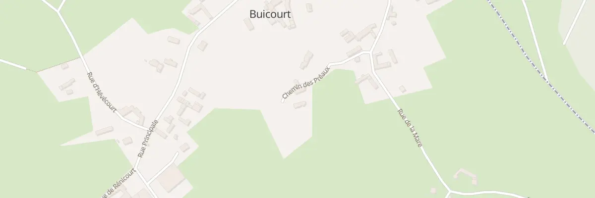 Plan du 3 Che des Préaux à Buicourt