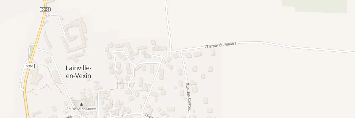 Plan du 17 Che du Malera à Lainville-en-Vexin