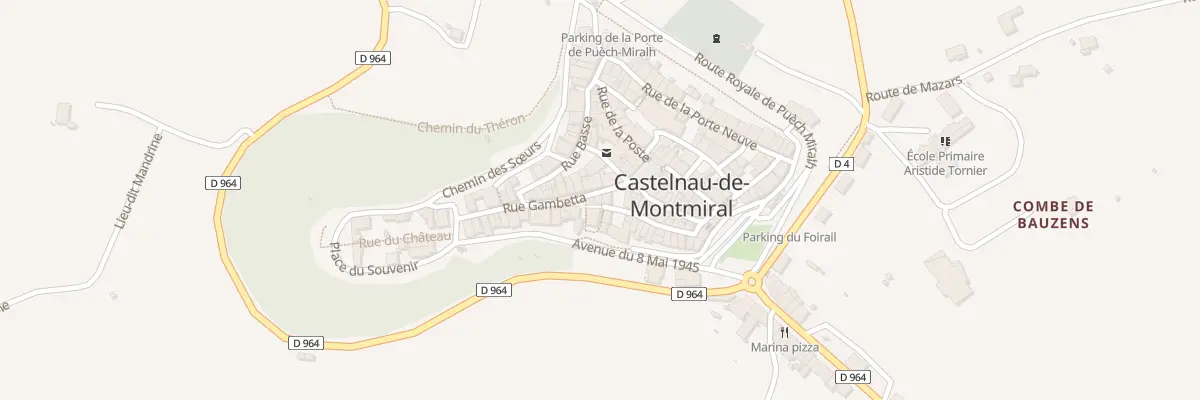 Plan du 28 Rue Gambetta à Castelnau-de-Montmiral
