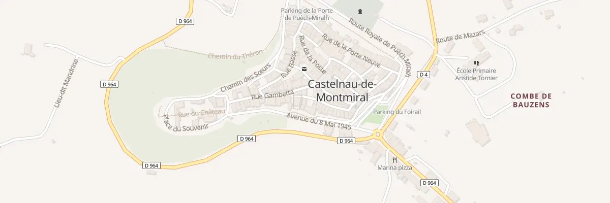 Plan du 2 Rue des Chiffonniers à Castelnau-de-Montmiral