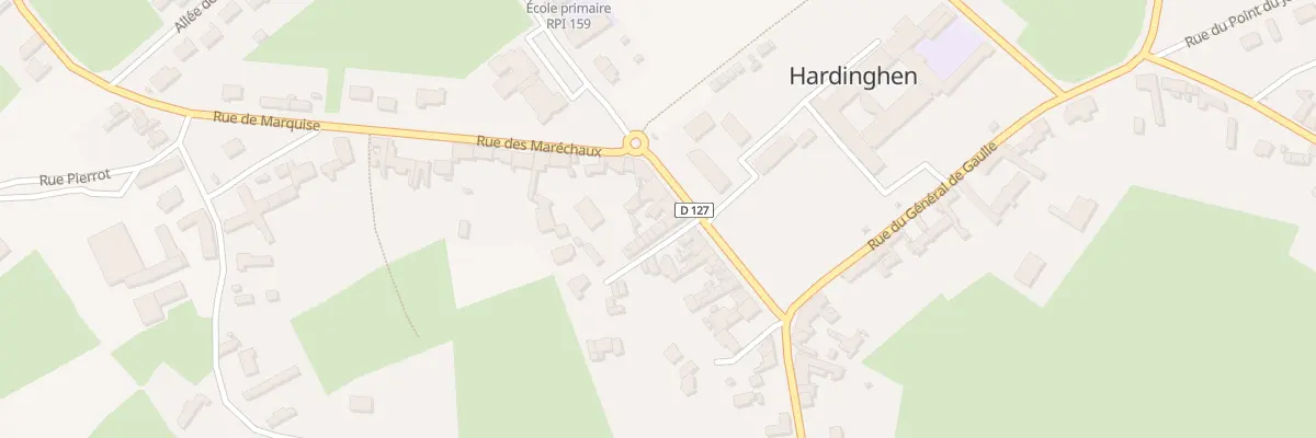 Plan du 15 Pl du Marché à Hardinghen