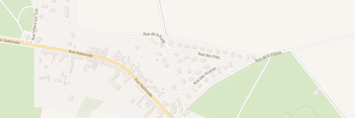 Plan du 8 Rue de la Foret à Trie-Château