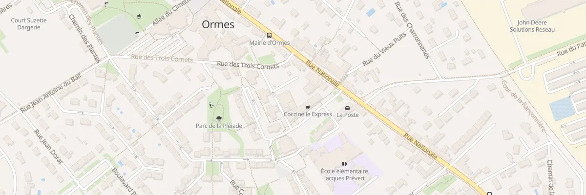 Plan du 2 All de Saint Exupery à Ormes