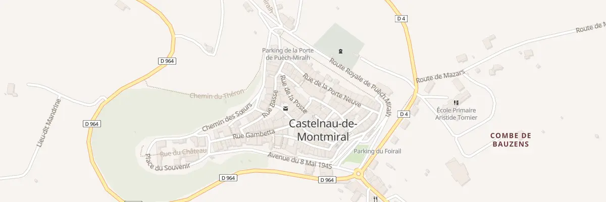 Plan du 15 Rue de la Poste à Castelnau-de-Montmiral