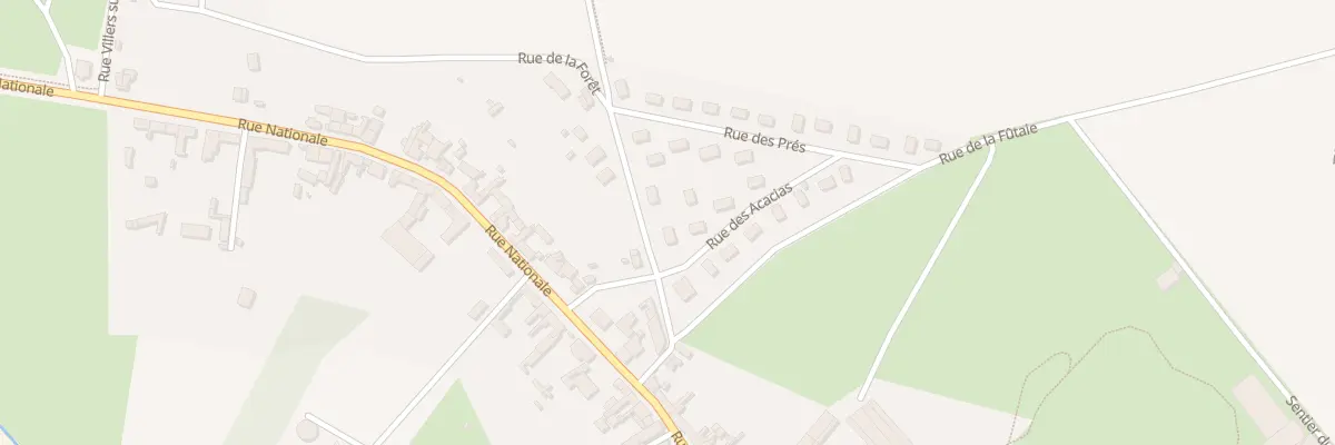 Plan du 2 Rue de la Foret à Trie-Château