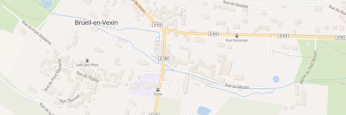 Plan du 3 Rue du Moulin à Brueil-en-Vexin