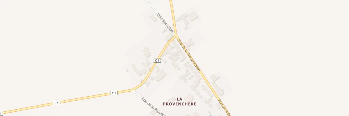 Plan du 242 La Provenchere à Huêtre