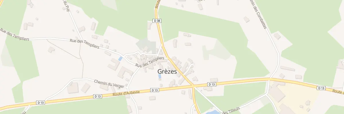 Plan du 5021 Le Bourg à Grèzes
