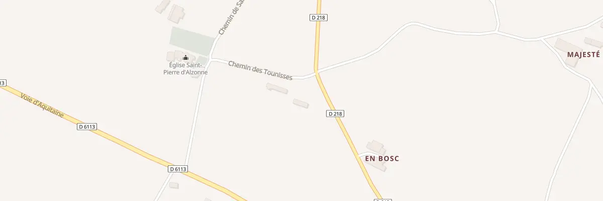 Plan du 1 Che des Tounisses à Montferrand