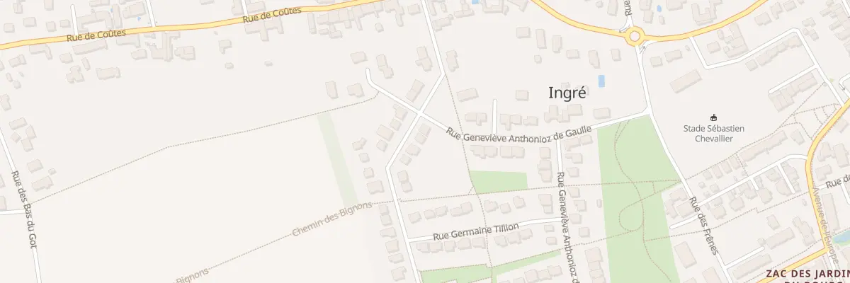 Plan du 10 Rue Simone Veil à Ingré