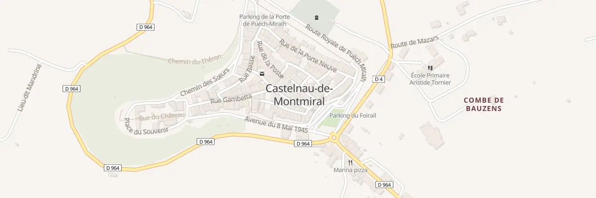 Plan du 7 Rue Baptiste Marcet à Castelnau-de-Montmiral