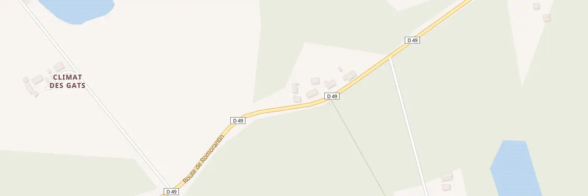 Plan du 33 Rte de Romorantin à Loreux