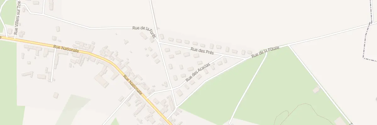 Plan du 7 Rue des Acacias à Trie-Château