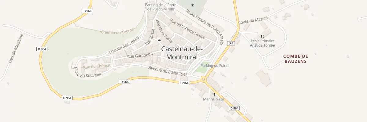 Plan du 10 Rue Baptiste Marcet à Castelnau-de-Montmiral