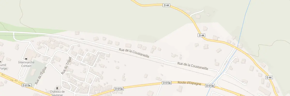 Plan du 5002 Rue de la Coustaneille à Savignac-les-Ormeaux