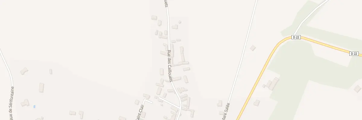 Plan du 20 Rue des Caillouets à Flavacourt