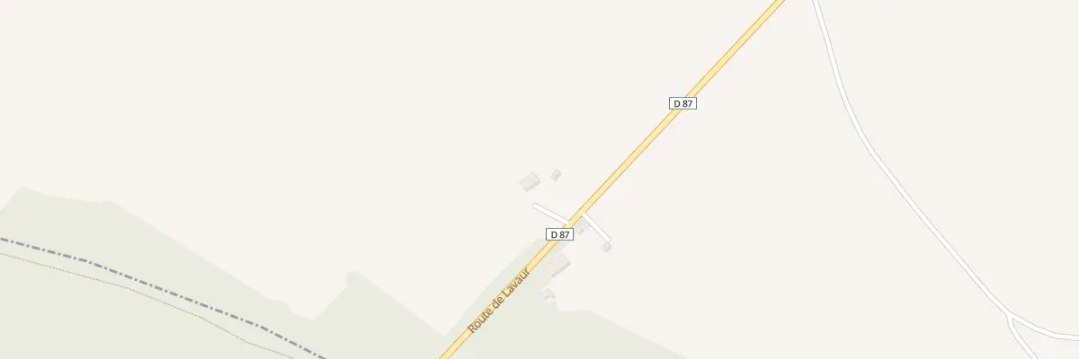 Plan du 740 Rte de Lavaur à Parisot