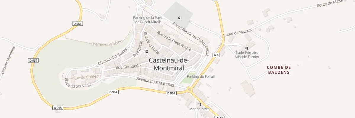 Plan du 5 Rue du Commerce à Castelnau-de-Montmiral