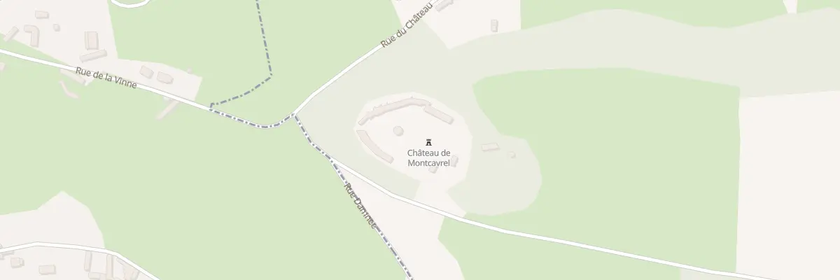 Plan du 1 Le Vieux Château de Montca à Alette