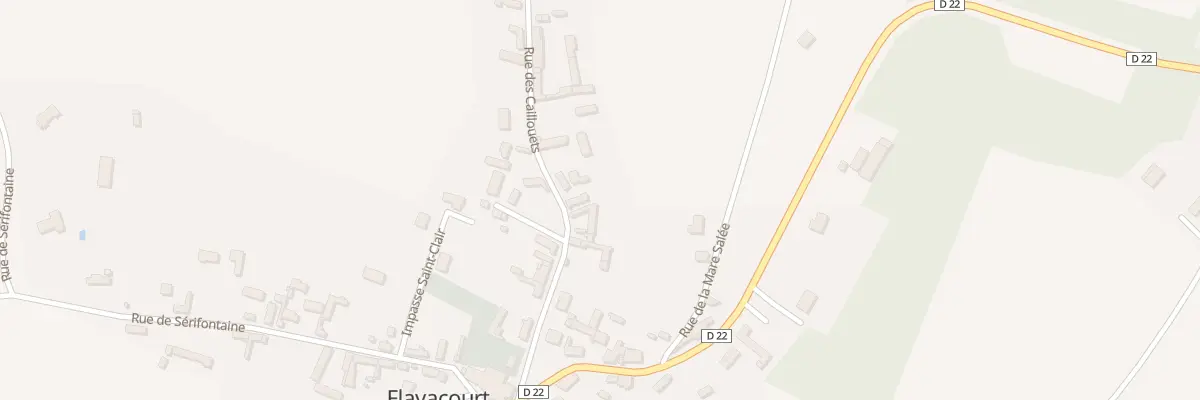 Plan du 12 Rue des Caillouets à Flavacourt