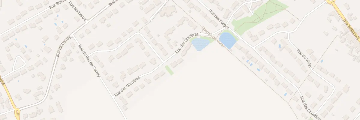 Plan du 10 Rue des Glazières à Ormes