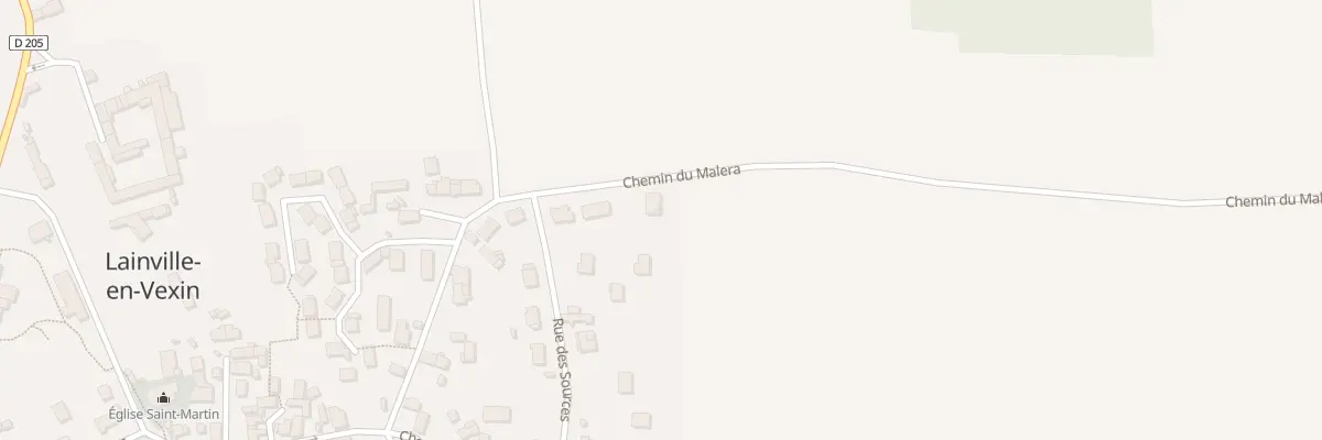 Plan du 4 Che du Malera à Lainville-en-Vexin