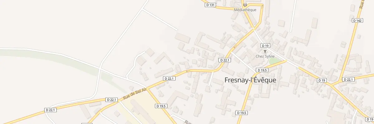 Plan du 12 Rue de Bel-air à Fresnay-l’Évêque