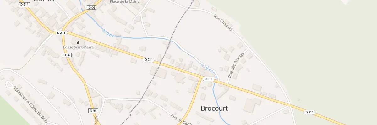 Plan du 5030 Rue d’Hornoy à Brocourt