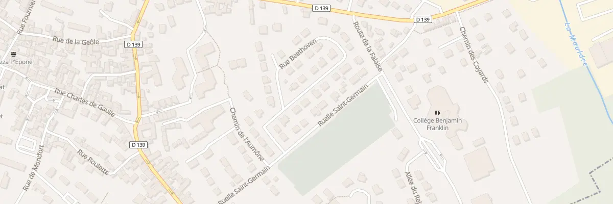 Plan du 4 Rue Beethoven à Épône