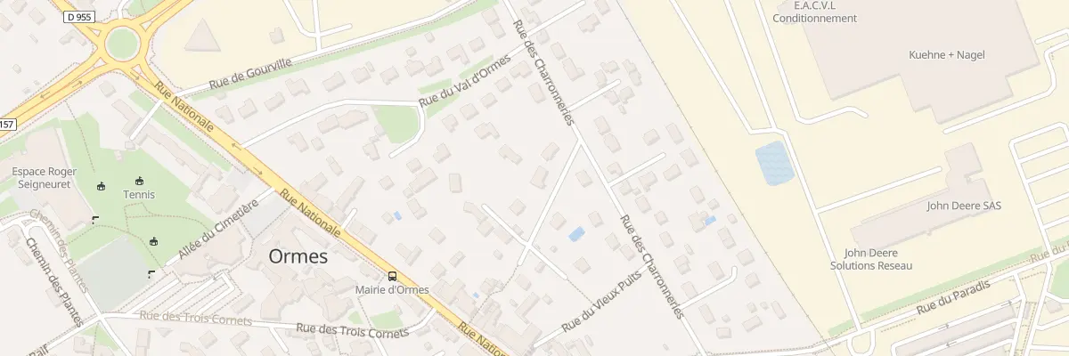 Plan du 2 Che du Bourgneuf à Ormes
