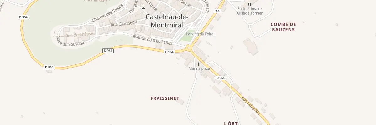 Plan du 62 Che de la Frayssinette à Castelnau-de-Montmiral