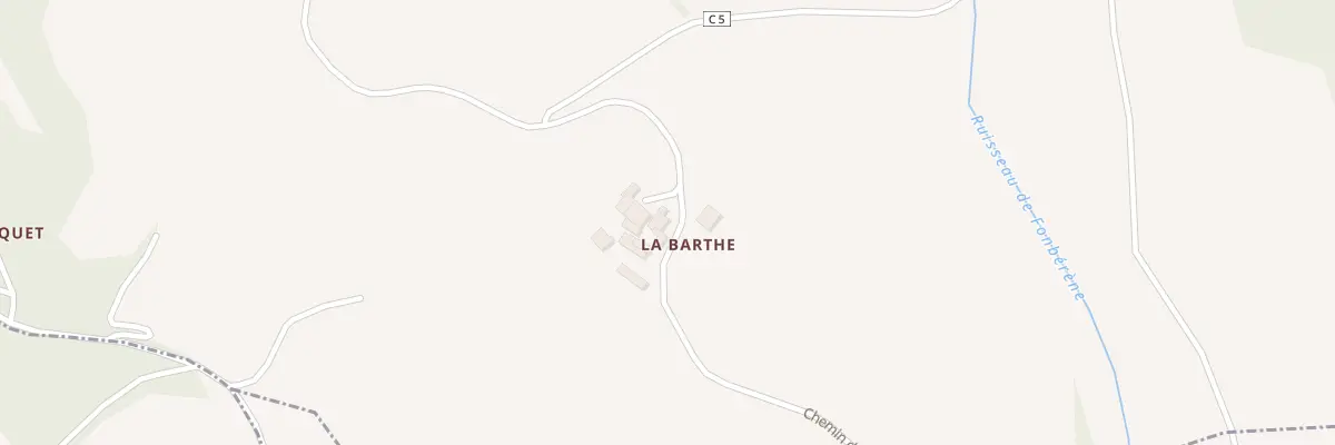 Plan du 5044 La Barthe à Saint-Beauzile