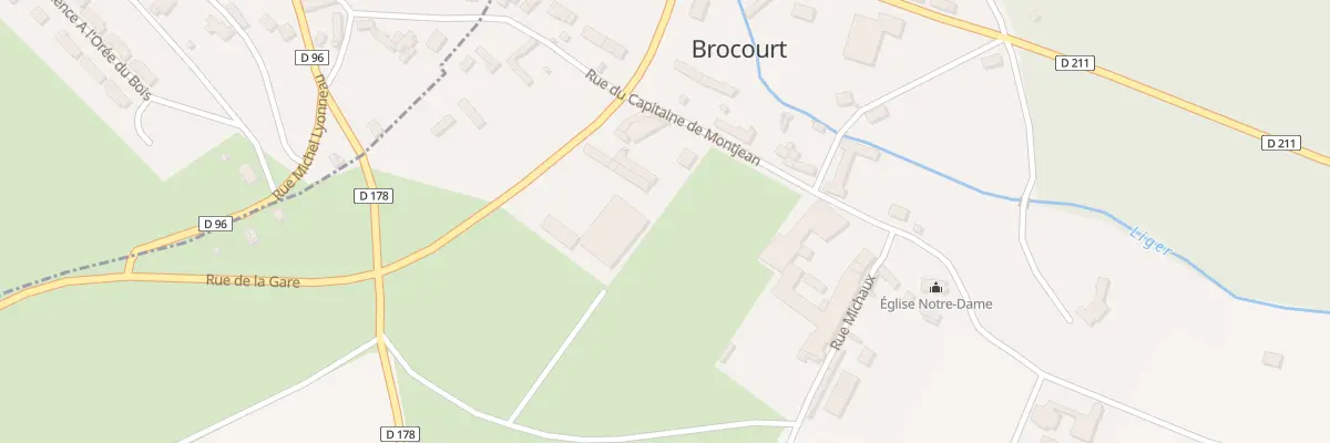 Plan du 5 Rue du Capitaine de Montjean à Brocourt