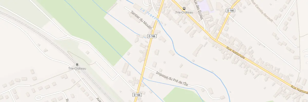 Plan du 9 Rue de la Gare à Trie-Château