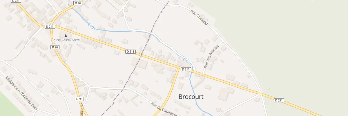 Plan du 12 Rue d’Hornoy à Brocourt