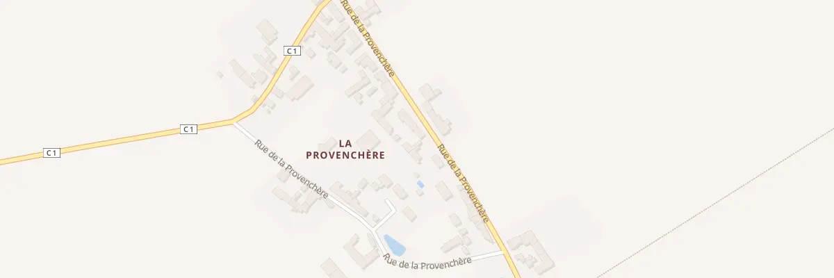 Plan du 394 La Provenchere à Huêtre
