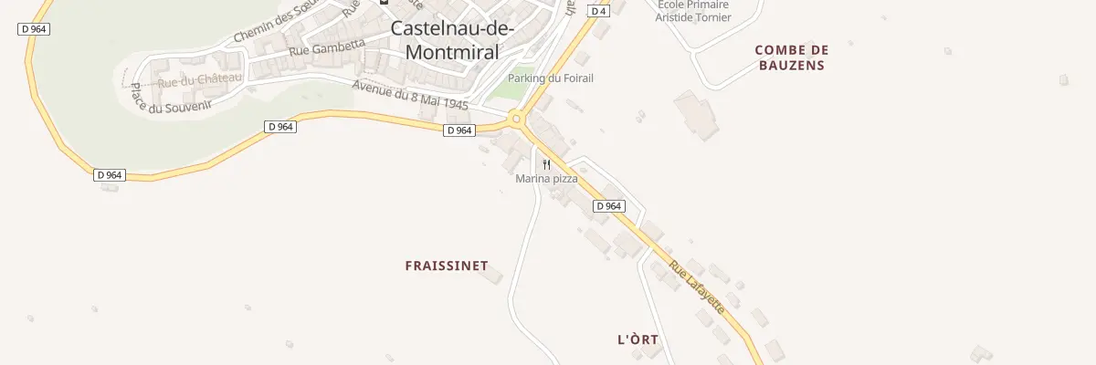 Plan du 58 Rue Lafayette à Castelnau-de-Montmiral