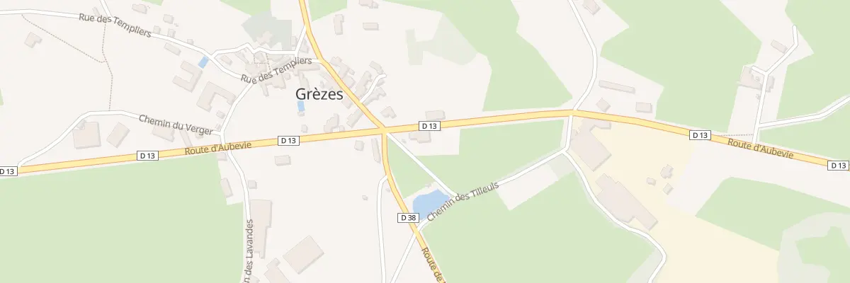 Plan du 5011 Les Combettes à Grèzes