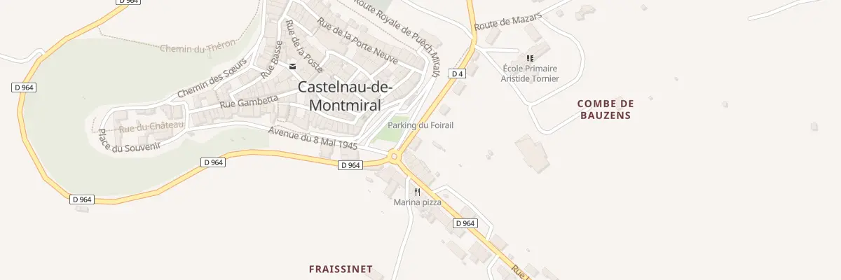 Plan du 14 Rue des Ecoles à Castelnau-de-Montmiral