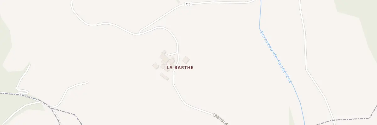 Plan du 5046 La Barthe à Saint-Beauzile