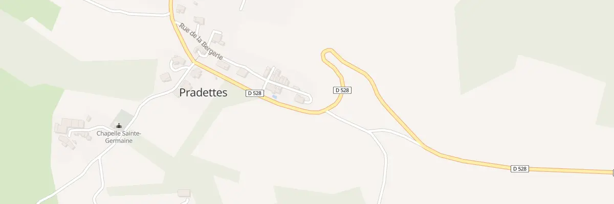 Plan du 22 Rue de la Bergerie à Pradettes