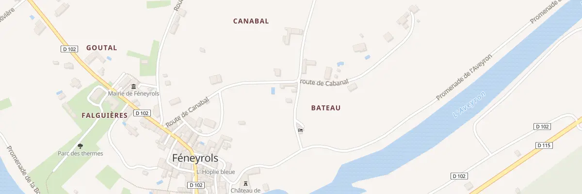 Plan du 5104 Canabal à Féneyrols