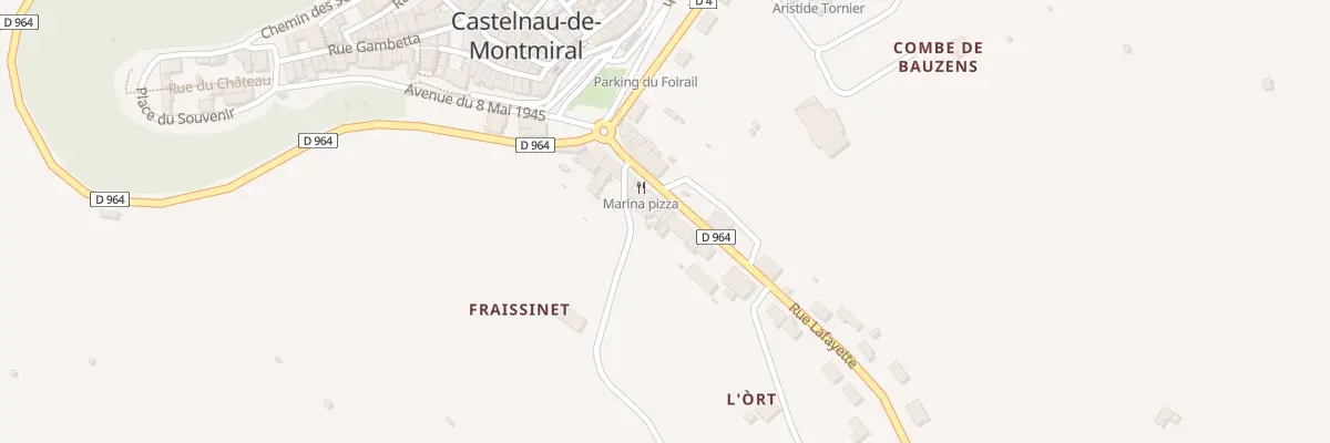 Plan du 72 Rue Lafayette à Castelnau-de-Montmiral