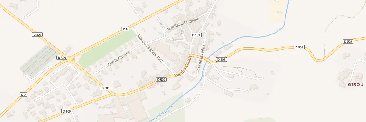 Plan du 7 Rue des Couers à Villeneuve-d’Olmes