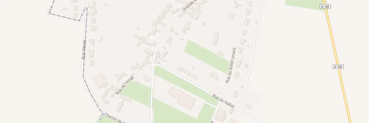 Plan du 75 Rue du Hallot à Forest-l’Abbaye