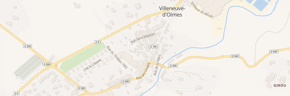 Plan du 7 Rue des Parises à Villeneuve-d’Olmes